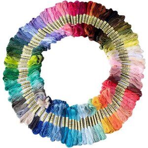 Friendship Bracelet String 50 Skeins Rainbow Color Embroidery Floss
